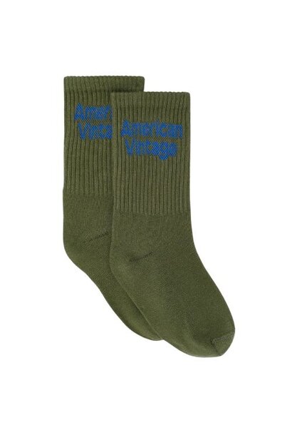 American Vintage clypsun chaussettes kaki sokken