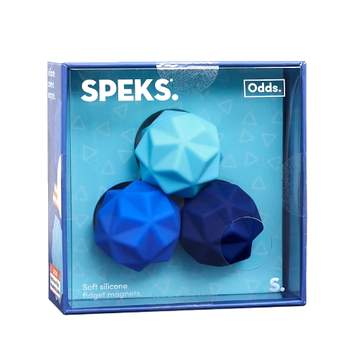 Speks odds soft silicone fidget magnet balls - peaks blue-1