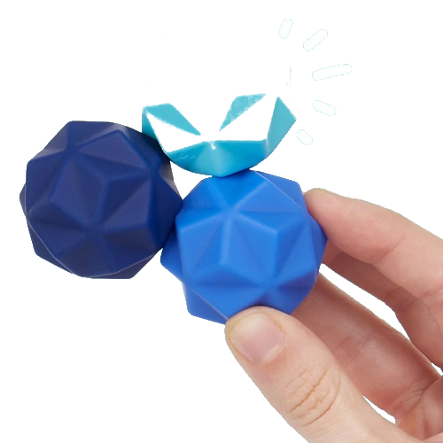 Speks odds soft silicone fidget magnet balls - peaks blue-3