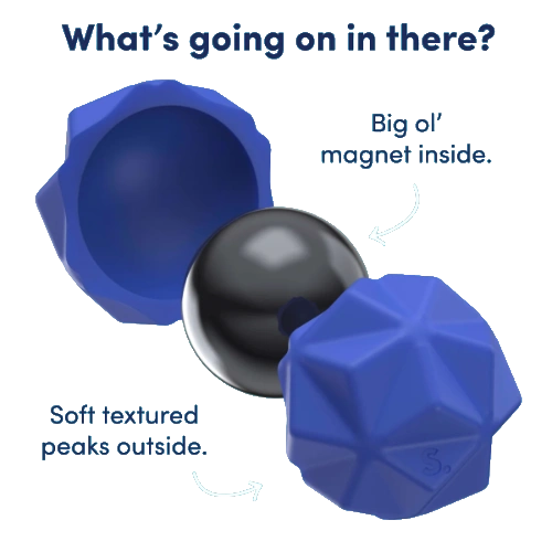 Speks odds soft silicone fidget magnet balls - peaks blue-4