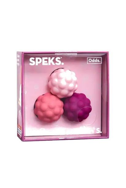 Speks odds soft silicone fidget magnet balls - bumps purple