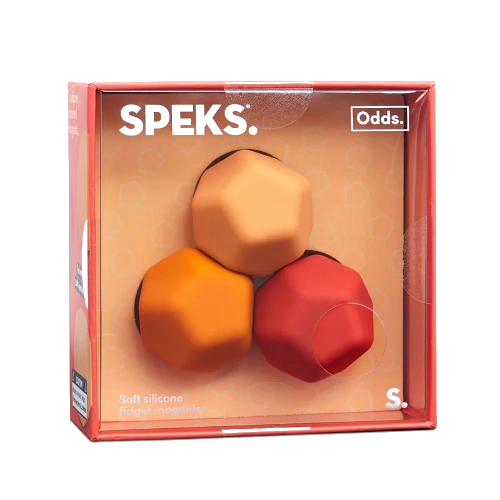 Speks odds soft silicone fidget magnet balls - planes orange-1