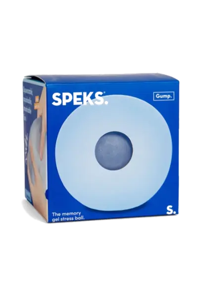 Speks gump memory gel stress ball - dew blue