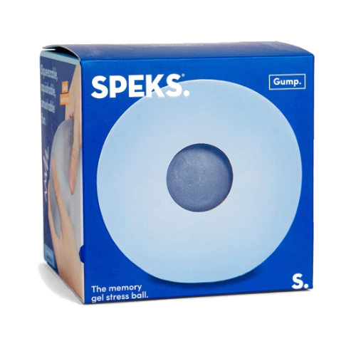 Speks gump memory gel stress ball - dew blue-1