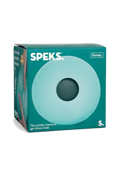 Speks gump memory gel stress ball - sea glass green