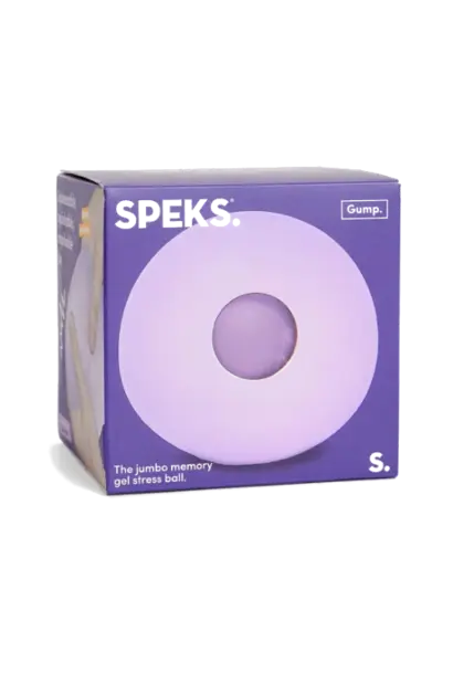 Speks gump memory gel stress ball - mist purple