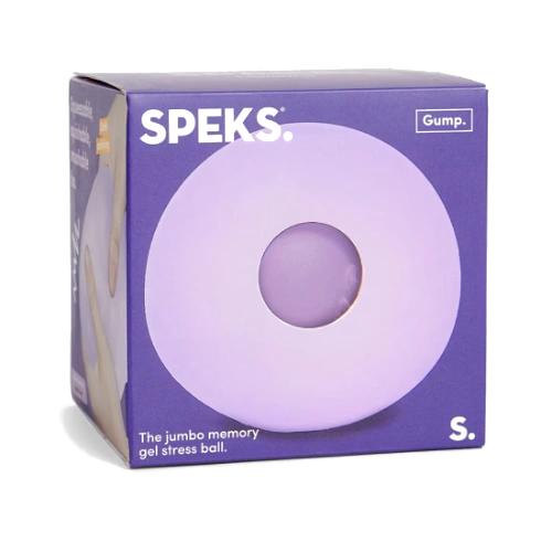 Speks gump memory gel stress ball - mist purple-1