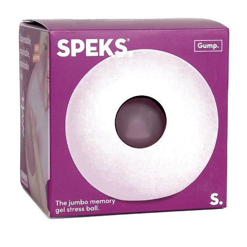 Speks gump memory gel stress ball - moon gelly pink-1
