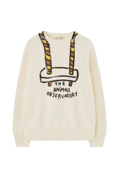 The Animals Observatory bear kid sweatshirt raw white - trui