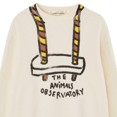 The Animals Observatory bear kid sweatshirt raw white - trui-3