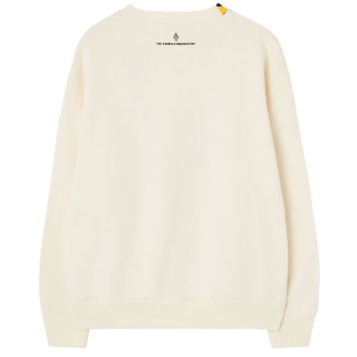 The Animals Observatory bear kid sweatshirt raw white - trui-5