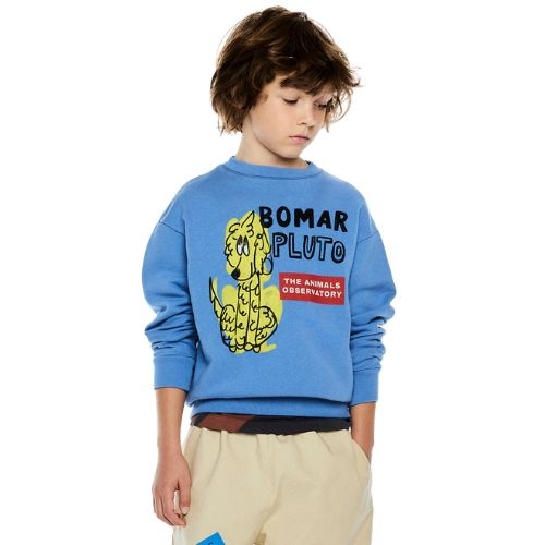 The Animals Observatory bear kid sweatshirt blue - trui-2
