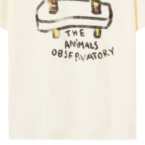The Animals Observatory rooster kid t-shirt raw white - tshirt-4