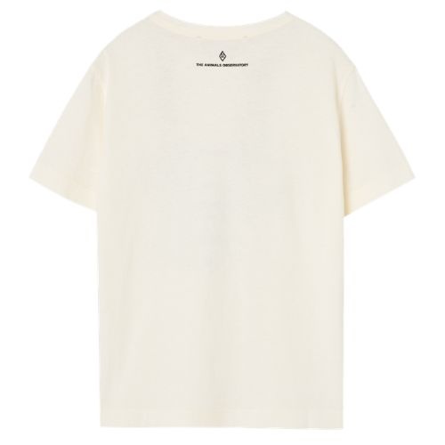 The Animals Observatory rooster kid t-shirt raw white - tshirt-5