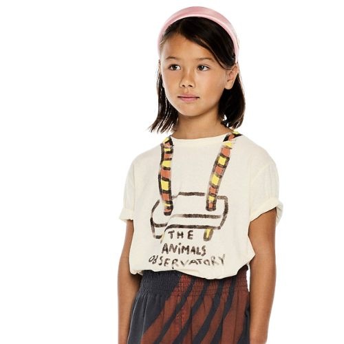 The Animals Observatory rooster kid t-shirt raw white - tshirt-2