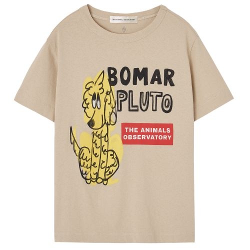 The Animals Observatory rooster kid t-shirt khaki - tshirt-1