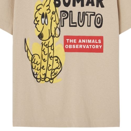 The Animals Observatory rooster kid t-shirt khaki - tshirt-5