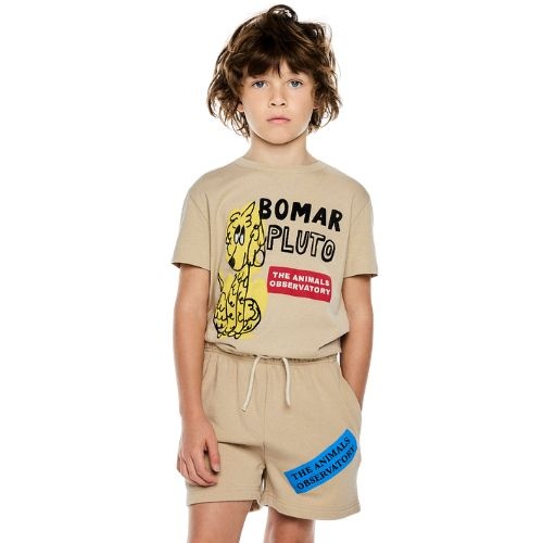 The Animals Observatory rooster kid t-shirt khaki - tshirt-2