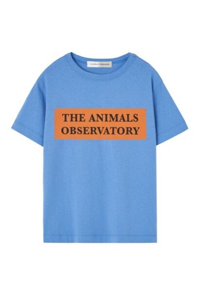 The Animals Observatory rooster kid t-shirt blue - tshirt