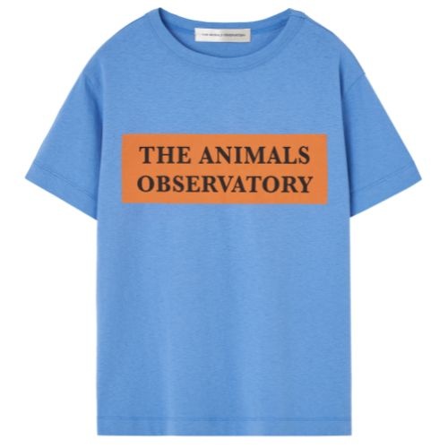 The Animals Observatory rooster kid t-shirt blue - tshirt-1