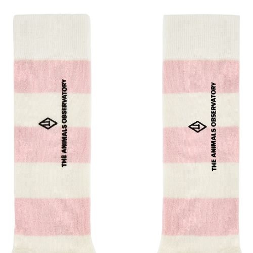 The Animals Observatory worm kid socks white stripes - sokken-2
