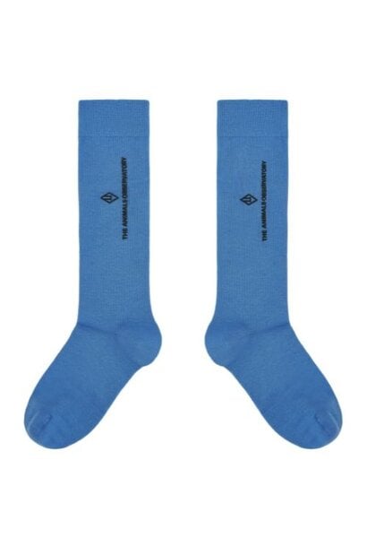 The Animals Observatory worm kid socks blue - sokken