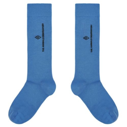 The Animals Observatory worm kid socks blue - sokken-1