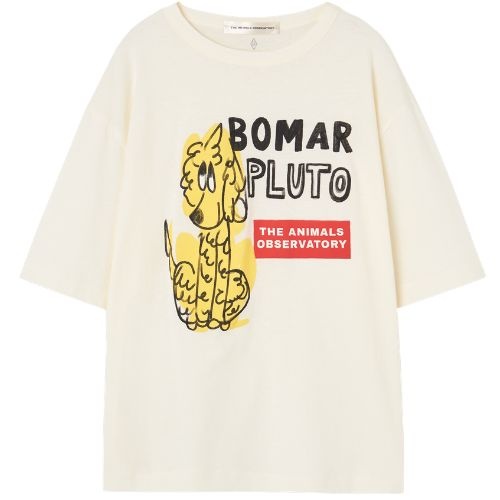 The Animals Observatory collie kid t-shirt raw white - tshirt-1