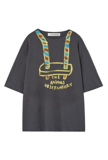The Animals Observatory collie kid t-shirt dark grey - tshirt