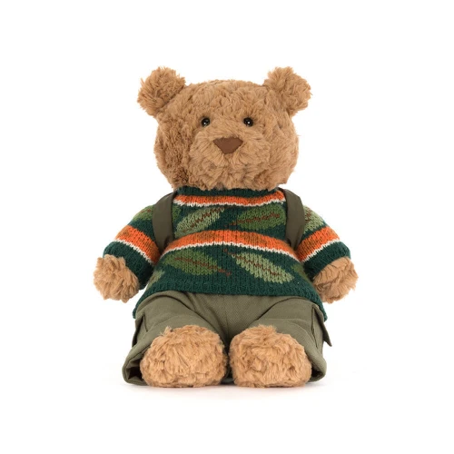 Jellycat bartholomew bear hiking outfit-6