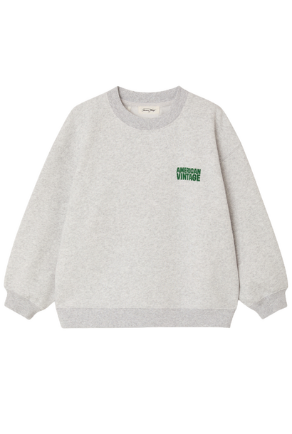 American Vintage sweats baptown gris chine