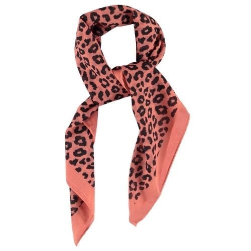 Piupiuchick chiffon bandana pink w/ animal print-4