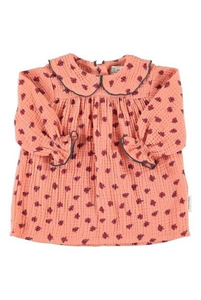 Piupiuchick baby dress pink w/ little flowers - jurk
