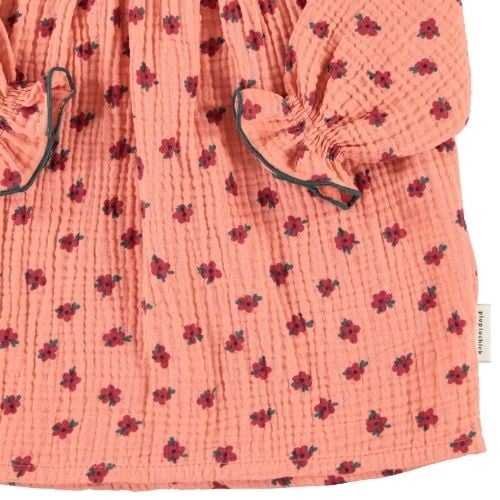 Piupiuchick baby dress pink w/ little flowers - jurk-4