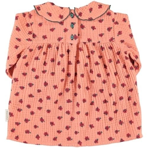 Piupiuchick baby dress pink w/ little flowers - jurk-5