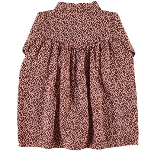 Piupiuchick short dress pink w/ animal print - jurk-4
