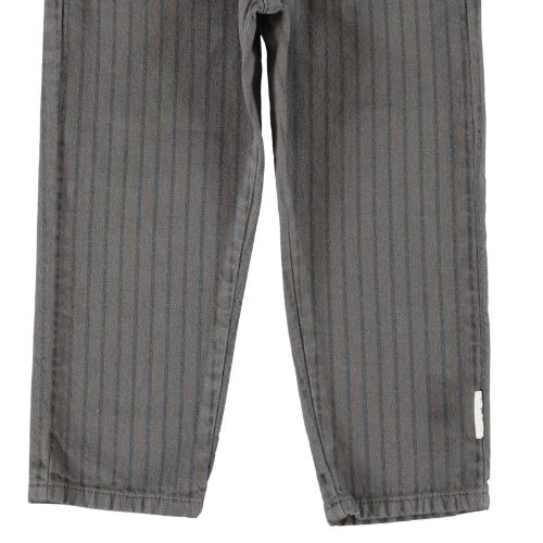 Piupiuchick trousers grey w/ black stripes - broek-4