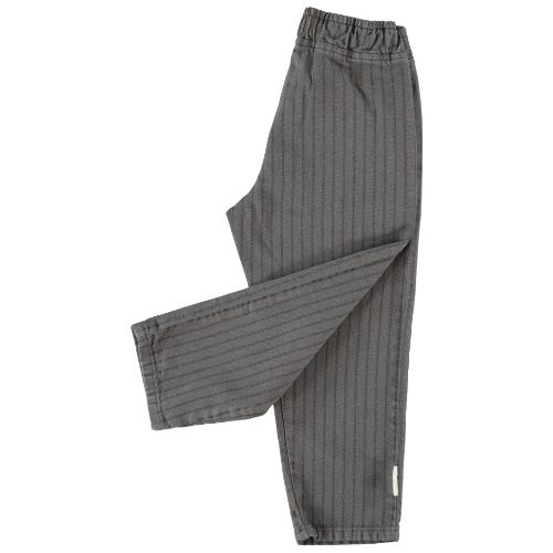 Piupiuchick trousers grey w/ black stripes - broek-2