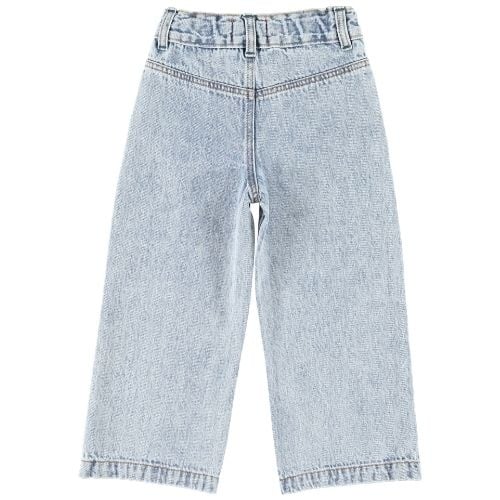 Piupiuchick flare trousers fadded light blue denim - broek-8