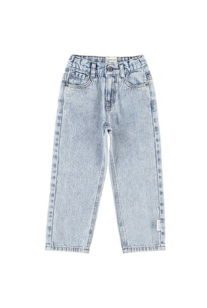 Piupiuchick unisex trousers fadded light blue denim - broek