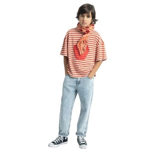 Piupiuchick unisex trousers fadded light blue denim - broek-2