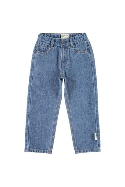 Piupiuchick unisex trousers washed navy denim - broek