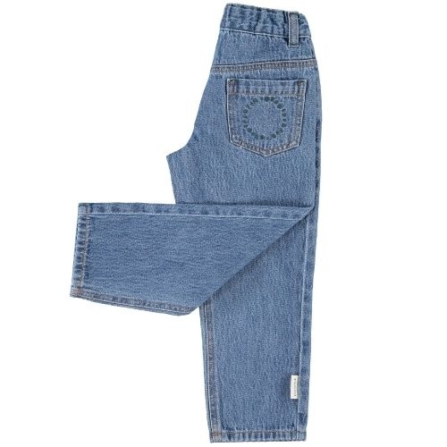 Piupiuchick unisex trousers washed navy denim - broek-4
