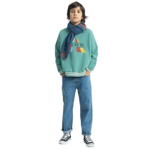 Piupiuchick unisex trousers washed navy denim - broek-2