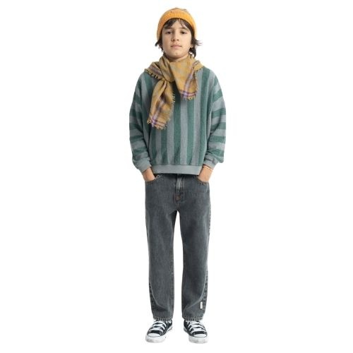 Piupiuchick unisex trousers grey denim - broek-3