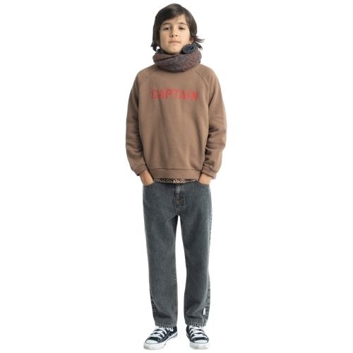 Piupiuchick unisex trousers grey denim - broek-2