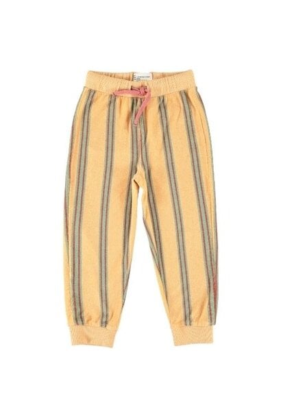 Piupiuchick jogging pants sand w/ double stripes - broek