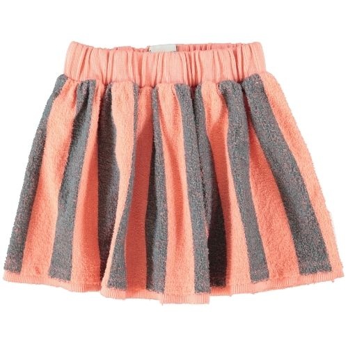 Piupiuchick short skirt pink & green stripes - rok-1