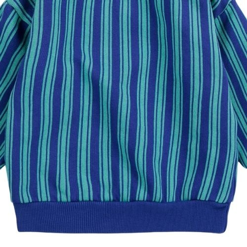 Bobo Choses booo bo choses tag stripes sweatshirt blue-5