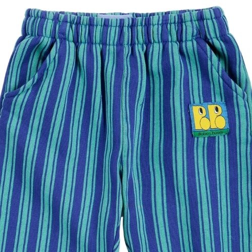 Bobo Choses booo bo choses tag stripes jogging pants blue-3